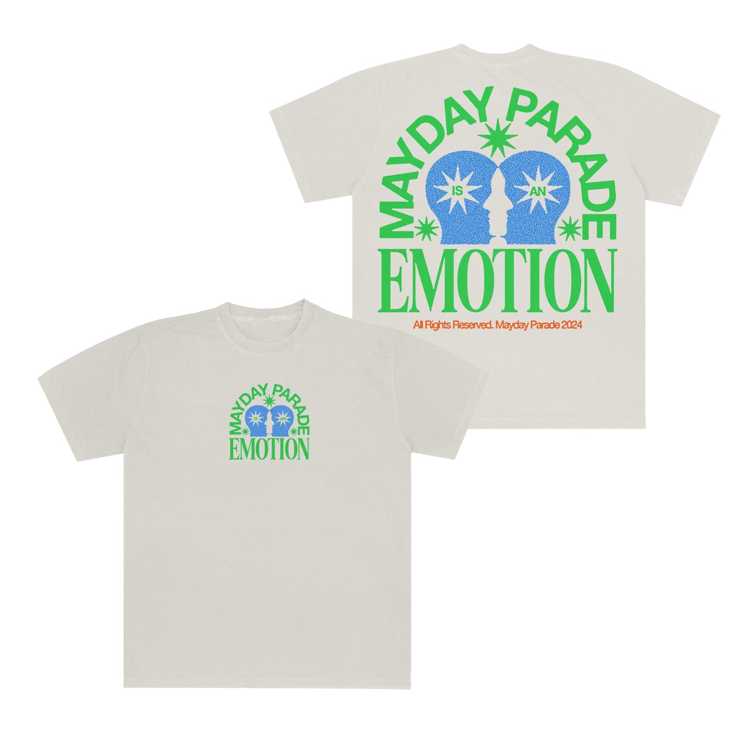 Emotion - Ivory T-Shirt front and back