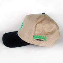 Load image into Gallery viewer, Monogram MP Black/Khaki Snapback Hat
