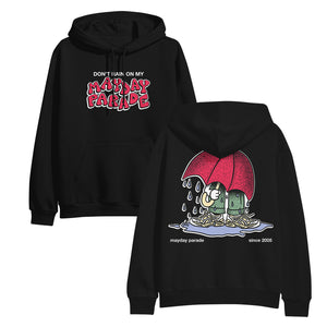 mayday parade Don't Rain - Black Hoodie front and back