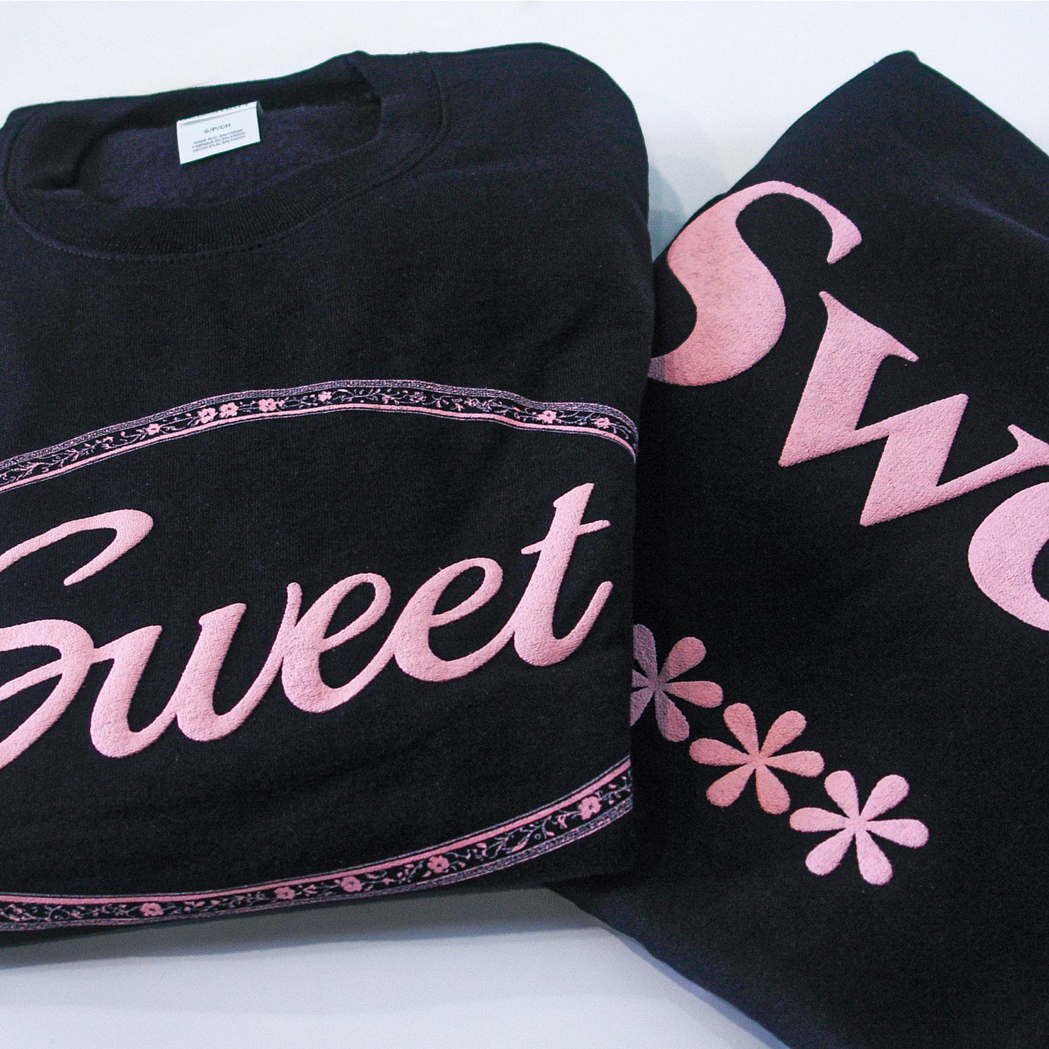 Sweet (Puff Print) - Black Crewneck – Mayday Parade