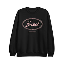 Load image into Gallery viewer, mayday parade Sweet (Puff Print) - Black Crewneck front 
