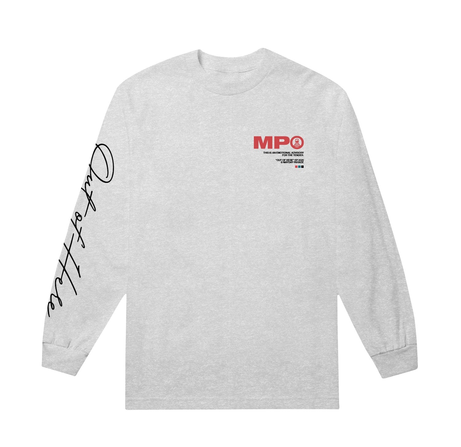Script (Out Of Here) Ash Long Sleeve Tee