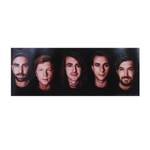 Load image into Gallery viewer, rectangle poster on a white background with 5 mens faces and mayday parade at the bottom right
